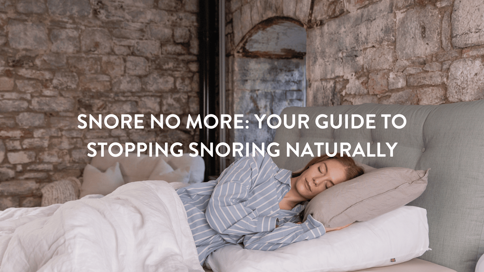 Person sleeping on Putnams pillow