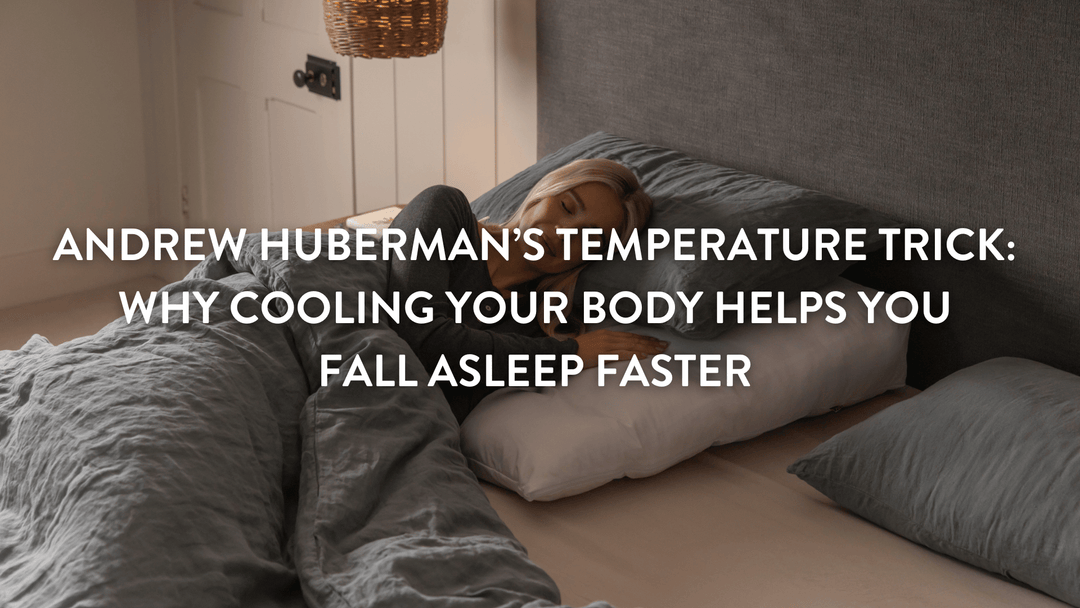Person sleeping on an all natural Putnams bed mattress topper and pillow 