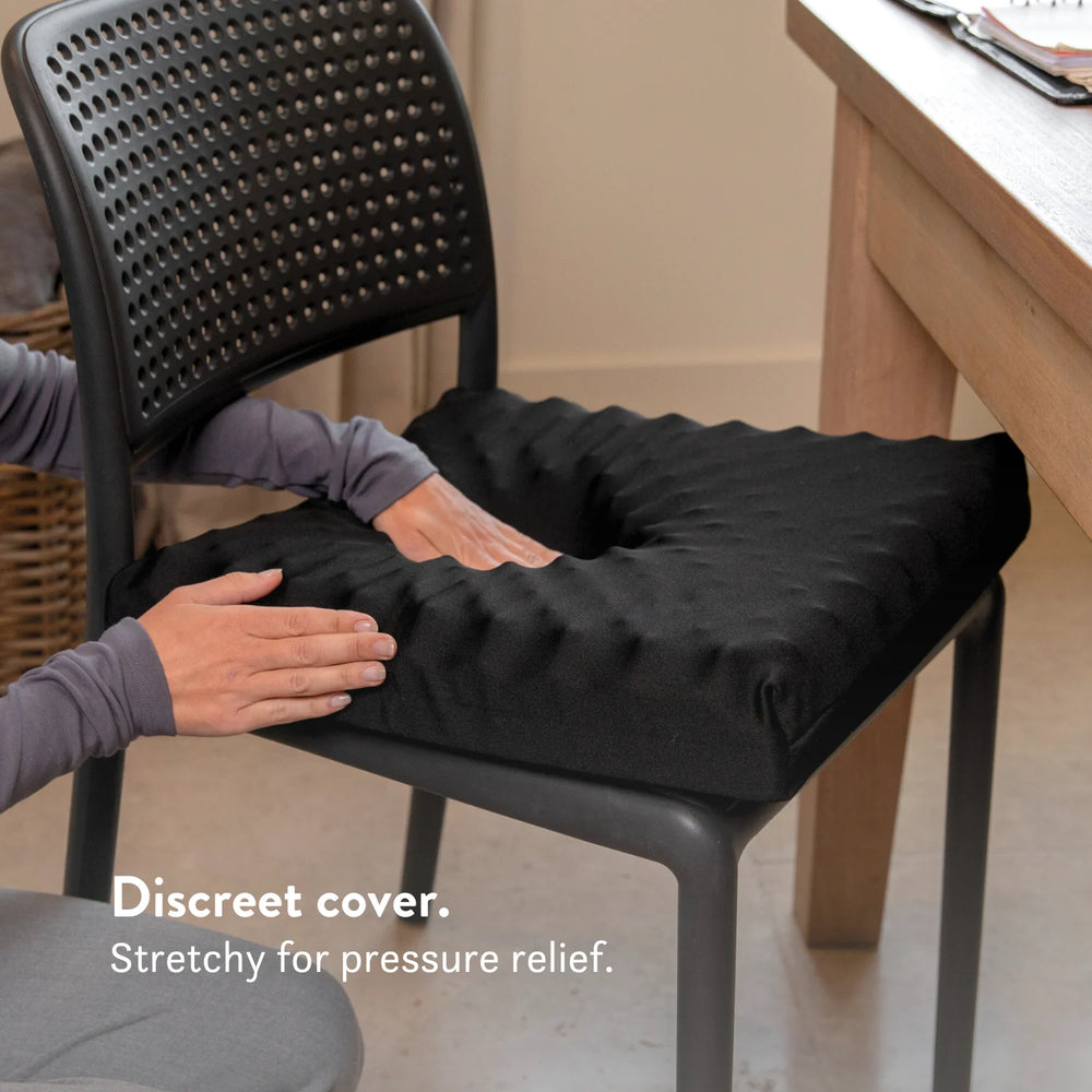 Bonyparts Sero Pressure Cushion - muscle wasting bony bums weight loss. For Office, dining room, car, sofa and arm chairs. Handmade in the UK with a 2 year guarantee. Cover included. High density foam.