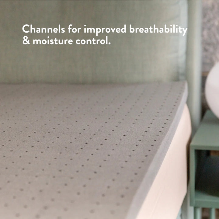 Graphite Latex Mattress Topper - Putnams UK OEKO TEX natural 