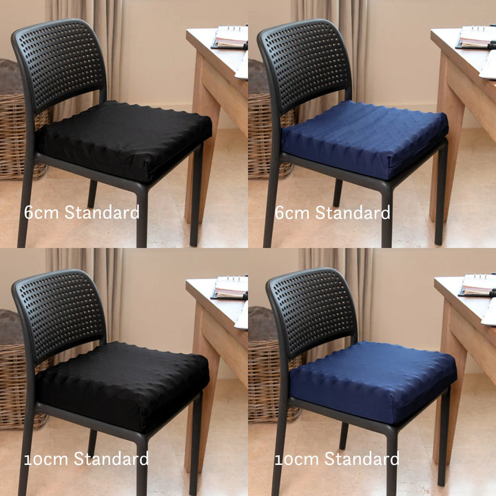 Proximal Hamstring Tendinopathy Cushion for office, car, driving, dining chair, armchair and sofa. Handmade in the UK with a 2 year guarantee. High density foam.